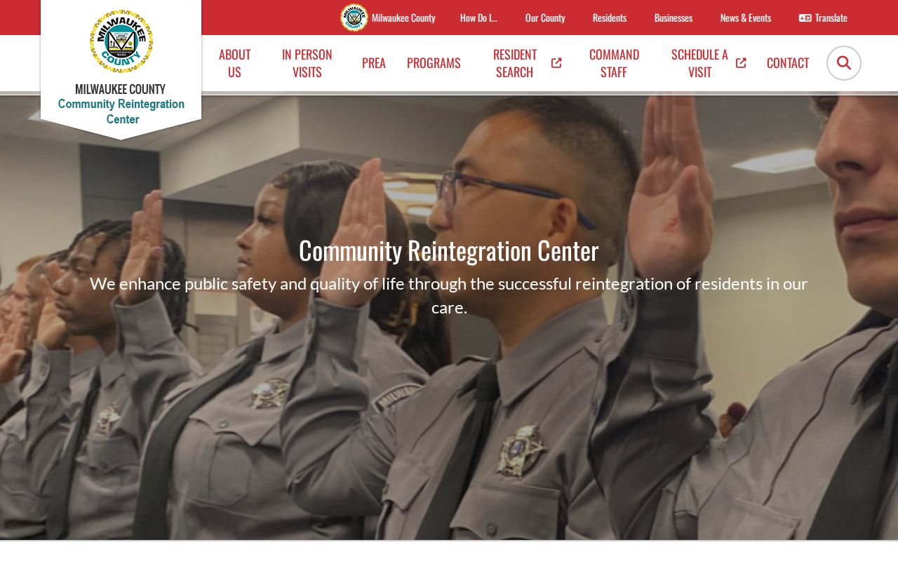 Milwaukee County arrest custody information for the Community Reintegration Center